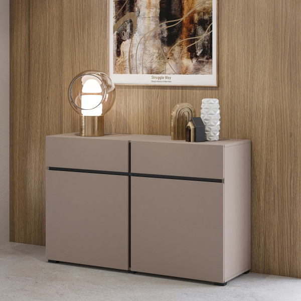 Komoda INCROCIO 119x78x40 cm Odcienie beżu, 7937960