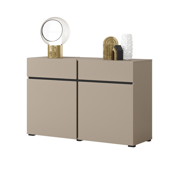 Komoda INCROCIO 119x78x40 cm Odcienie beżu, 7937963