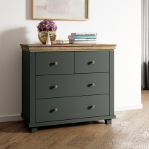 Komoda EVOLETTA 90x81x42 cm Zieleń