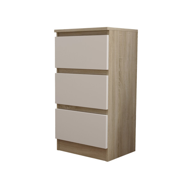 Komoda ALLEGRA 40x72x33 cm Dąb sonoma/Biała, 7940131