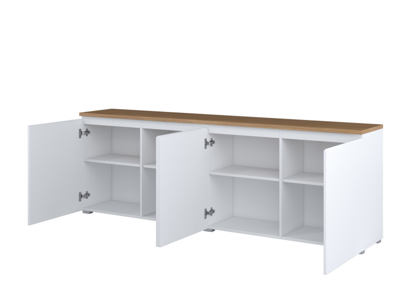 Komoda ORVO 199,9x67,9x34,5 cm Biała, 7945835