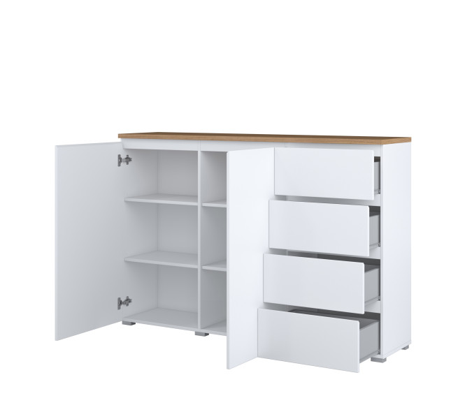Komoda ORVO 150x100,3x34,5 cm Biała, 7945842