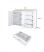 Komoda ORVO 150x100,3x34,5 cm Biała, 7945843