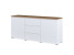 Komoda ORVO 150x67,9x34,5 cm Biała, 7945847