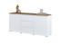 Komoda ORVO 150x67,9x34,5 cm Biała, 7945852