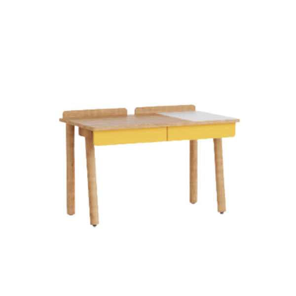 biurko rise S dąb naturalny, yellow (RAL 075 70 70), 795206