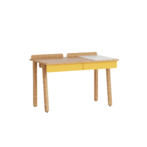 biurko rise S dąb naturalny, yellow (RAL 075 70 70)