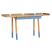 Inny kolor wybarwienia: biurko rise M dąb naturalny, fernblau (RAL5023)