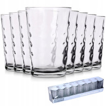 Szklanki 250 ml Vilde zestaw 8 sztuk do napojów wody soku kompotu