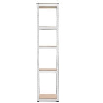 Regał magazynowy, metalowy 180x40x40 cm 5 półek udźwig 500 kg do piwnicy