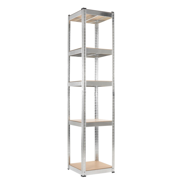 Regał magazynowy, metalowy 180x40x40 cm 5 półek udźwig 500 kg do piwnicy, 7961412