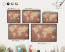 Ozdobna tablica na magnesy w czarnej ramie, Ceglana mapa 60x40 Wallfluent, 7986288