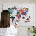 Ozdobna tablica magnetyczna w białej ramie, Mapa świata 100x70, 7986706