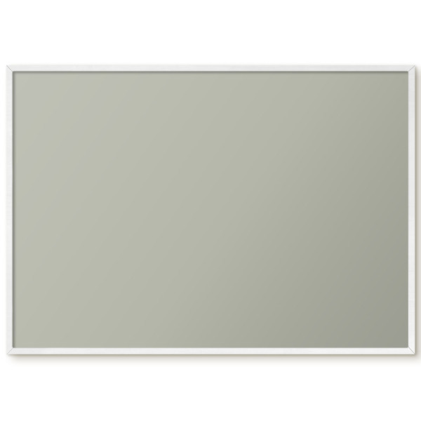 Tablica magnetyczna ozdobna w białej ramie, Neutralna szarość 100x70, 7987243
