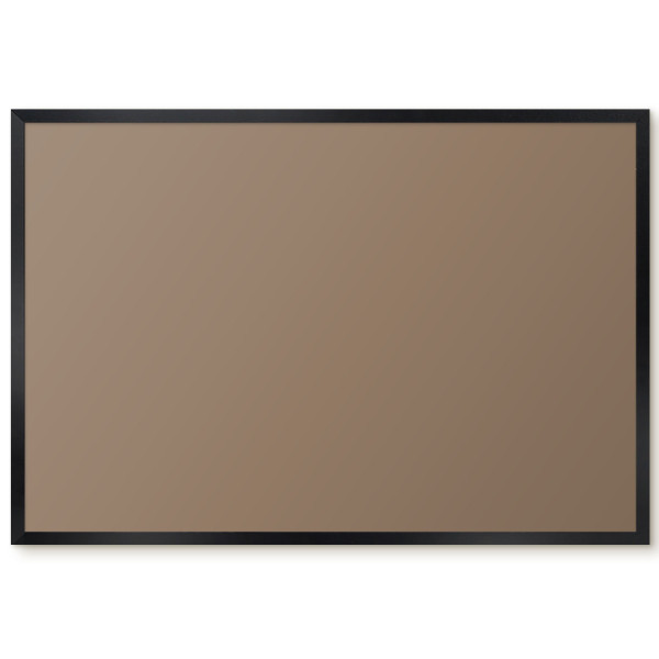 Tablica magnetyczna z nadrukiem w czarnej ramie, Neutralny brąz 60x40, 7987816