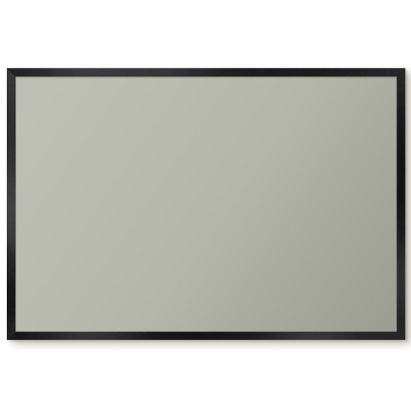 Tablica magnetyczna ozdobna w czarnej ramie, Neutralna szarość 60x40, 7988362