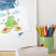 Ozdobna tablica magnetyczna w białej ramie, Akwarelowa mapa 100x70, 7989038