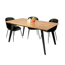 Stół dębowy z dostawkami CORTEZ  140×80 + dostawka 2×45 cm