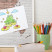 Ozdobna tablica na magnesy w białej ramie, Ceglana mapa 100x70, 7990902