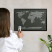 Tablica magnetyczna ozdobna w czarnej ramie, Mapa tekstowa 60x40, 7998805