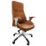 Inny kolor wybarwienia: Fotel biurowy obrotowy z podłokietnikiem ALMA Brązowy