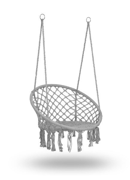 Huśtawka ogrodowa fotel bocianie gniazdo Sofotel Boho szary, 803945