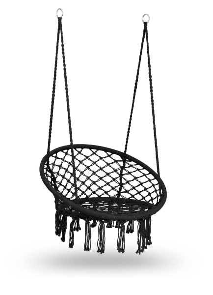 Huśtawka ogrodowa fotel bocianie gniazdo Sofotel Boho czarny, 803952