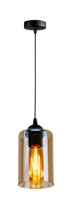 Lampa wisząca czarno-bursztynowy BISTRO 1xE27x40W Candellux