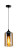 Lampa wisząca czarno-bursztynowy BISTRO 1xE27x40W Candellux, 8050852