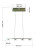 Lampa wisząca czwórka Cassis, 8054369