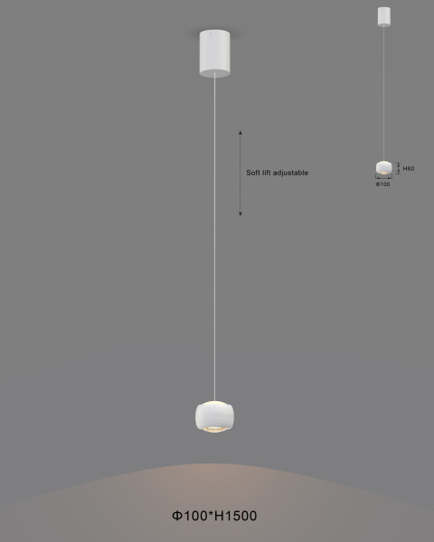 Lampa wisząca jedynka Quiberon, 8055136