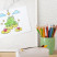Tablica magnetyczna dekoracyjna w białej ramie, Marmurowy wzór 80x60, 8077428