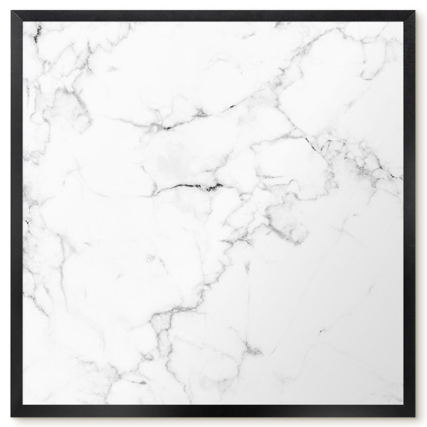 Tablica magnetyczna ozdobna w czarnej ramie, Marmur wzór 50x50, 8078543
