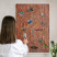 Ozdobna tablica na magnesy w białej ramie, Ceglany motyw 100x70 Wallfluent, 8082366