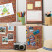 Ozdobna tablica na magnesy w białej ramie, Ceglany motyw 100x70 Wallfluent, 8082369