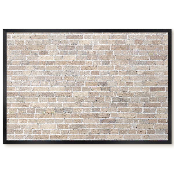 Ozdobna tablica na magnesy w czarnej ramie, Ceglany wzór 60x40, 8082771