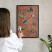 Ozdobna tablica na magnesy w czarnej ramie, Ceglany motyw 60x40 Wallfluent, 8083227