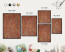 Ozdobna tablica na magnesy w czarnej ramie, Ceglany motyw 60x40 Wallfluent, 8083229