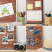Ozdobna tablica na magnesy w czarnej ramie, Ceglany motyw 60x40 Wallfluent, 8083230