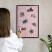 Tablica magnetyczna do salonu w czarnej ramie, Różowa cegła 60x40, 8083731