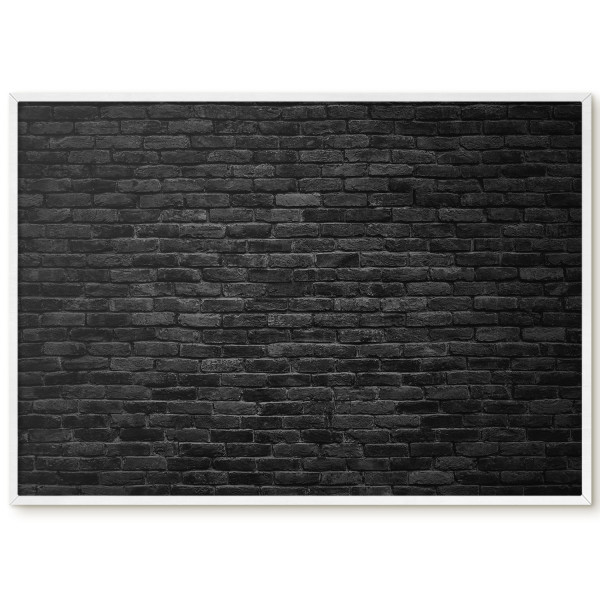 Tablica magnetyczna do salonu w białej ramie, Ceglana ściana 100x70, 8090638