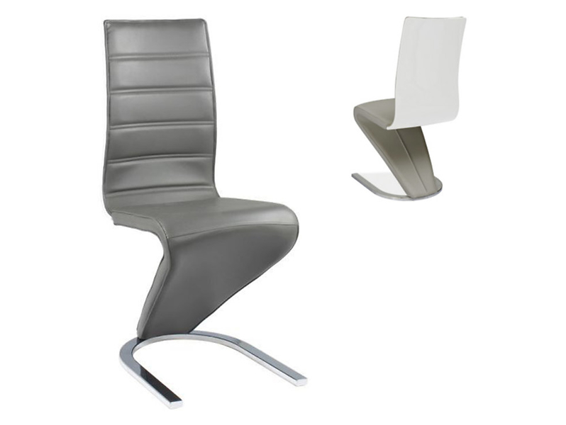 krzesło szary/biały H-669, 80925