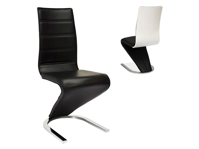 krzesło czarny/biały H-669, 80926