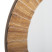 Okrągłe lustro ścienne w drewnianej ramie 83 cm naturalne boho, 8125962