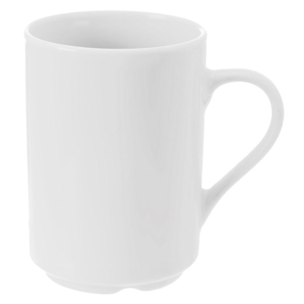 Kubek porcelanowy biały do picia kawy herbaty MONA 290 ml, 812782