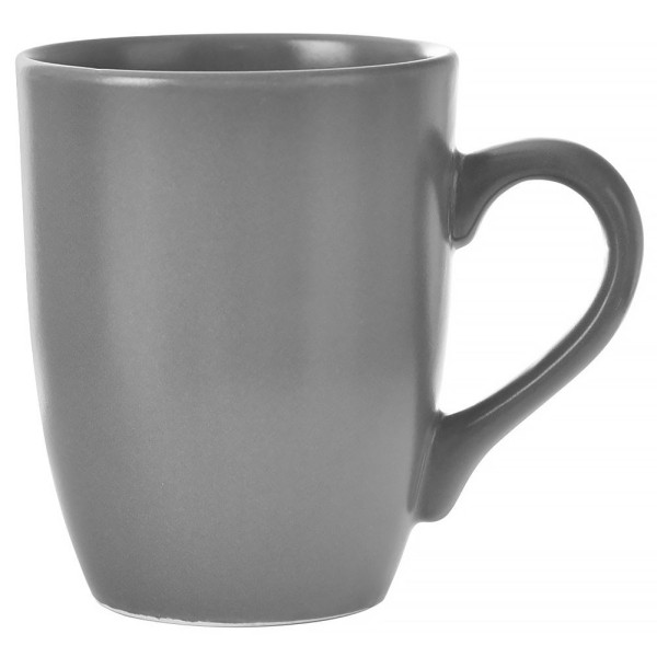 Kubek z uchem do picia kawy herbaty ceramiczny szary 350 ml, 812964