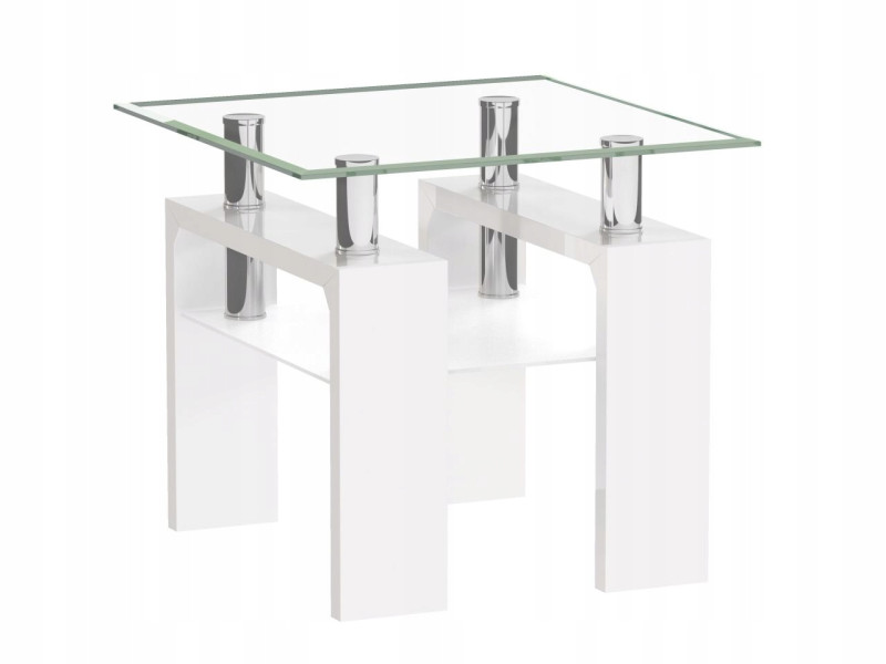 Stolik Kawowy A08-2 H-55Cm Mini Biały, 8131770