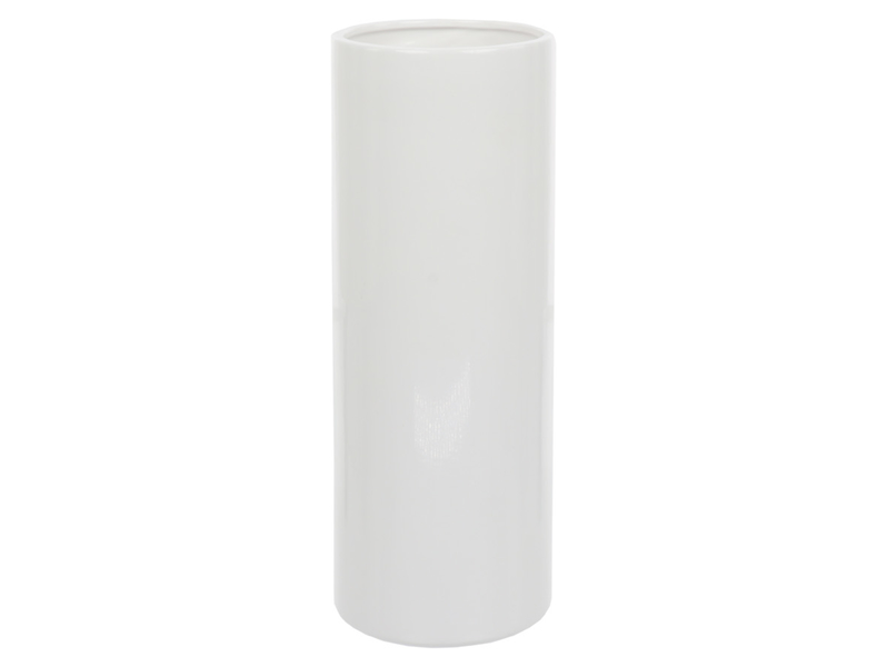 wazon cylinder ceramiczny biały, 813741