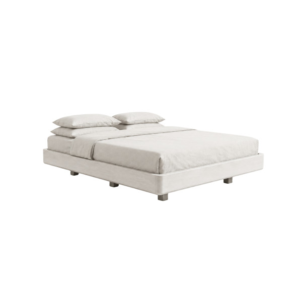 Łóżko lewitujące bukowe Visby LENA FLAT bez szafek / 180x200, biały, 8146400