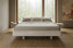 Łóżko lewitujące bukowe Visby LENA FLAT z szafkami / 200x200, biały, 8146417